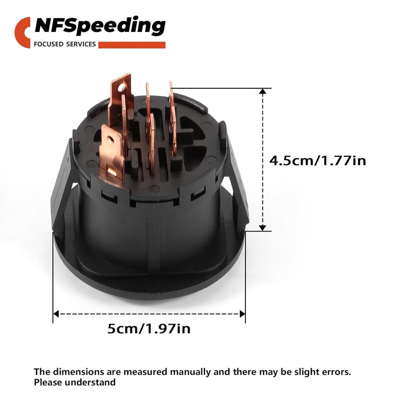 NFSpeeding 532193350 Ignition Starter Switch 4 Position with Key Fits AYP, Craftsman, Sears, Poulan Lawn Mower Rider Replace 193350 532193350 - Image 5